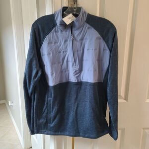johnnie-O Soft Blue Quarter-Zip Pullover